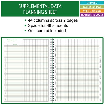 ELAN Undated Combination Plan and Record Book, 8.5" x 11", 30/Pack (PR7-10-CP)