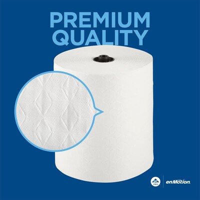 enmotion Premium Recycled Hardwound Paper Towels, 1-ply, 425 ft./Roll, 6 Rolls/Carton (89410)