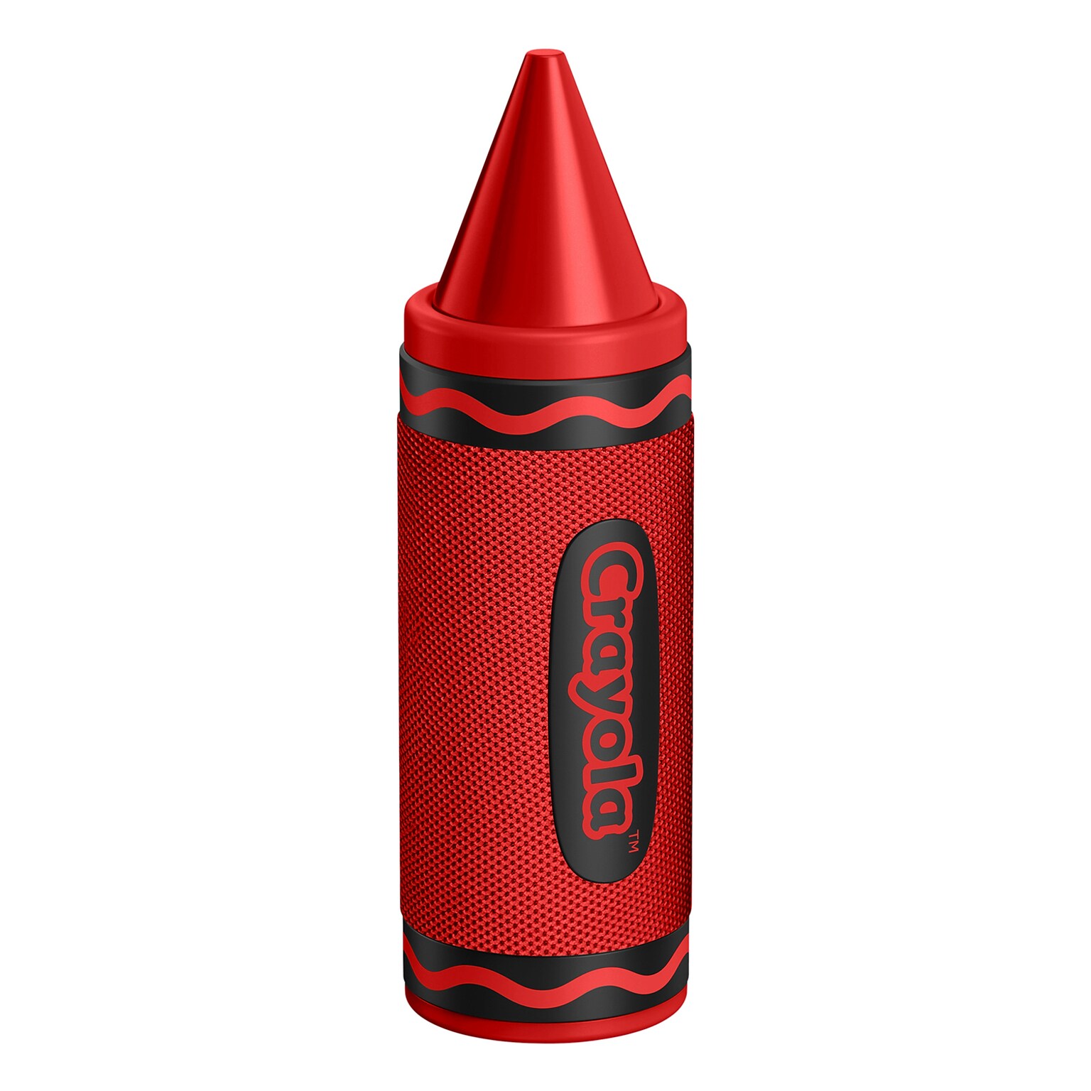 Crayola Wireless Bluetooth Portable Crayon Speaker with FM Radio, Red (CBT450R)