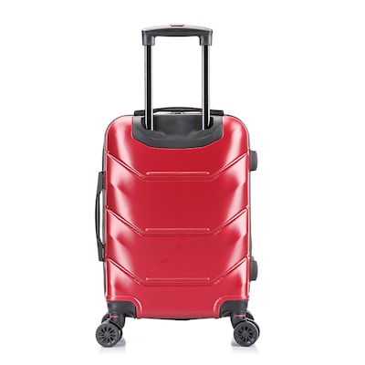 DUKAP Zonix 26" Hardside Suitcase, 4-Wheeled Spinner, TSA Checkpoint Friendly, Wine (DKZON00M-WIN)