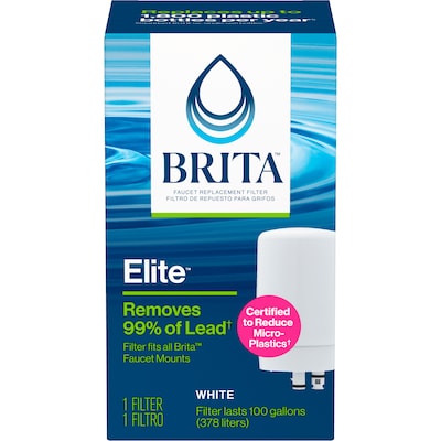 Brita On Tap Water Filtration System Faucets Replacement Filters, White (36309)