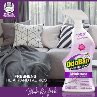 OdoBan Air Freshener & Deodorizer Spray, Lavender Scent, 32 oz. (910101-Q6)