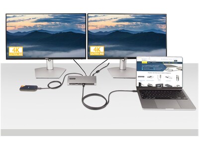 StarTech 6.6' Thunderbolt 4 Cable, Black (A40G2MB-TB4-CABLE)