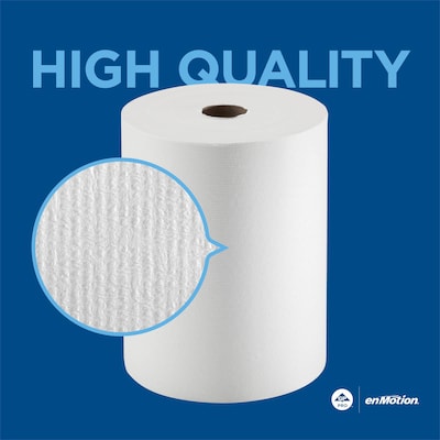 enMotion Hardwound Paper Towels, 1-ply, 800 ft./Roll, 6 Rolls/Carton (89470)