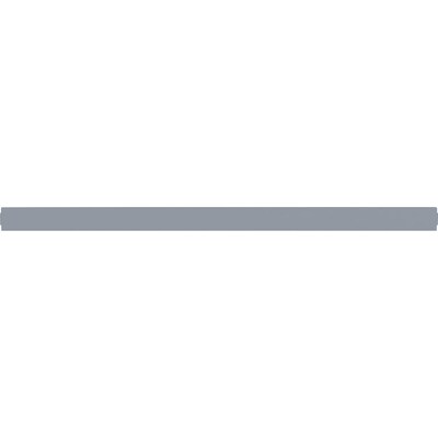 Lorell Aluminum Single-Wide Horizontal Panel Strip, Silver (LLR90273)