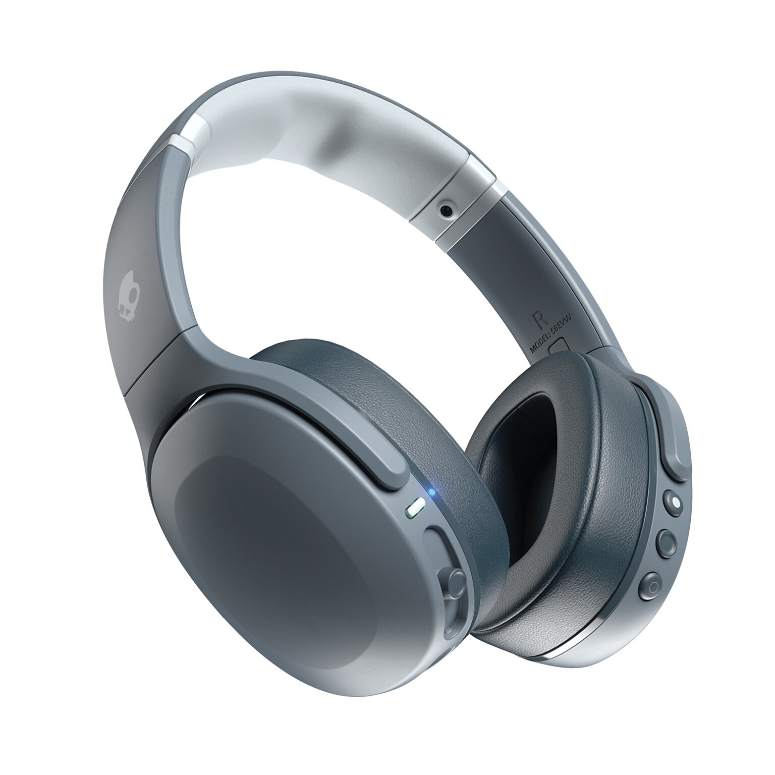 Skullcandy Crusher Evo Sensory Bass Wireless Over-Ear Headphones with Microphone, Bluetooth, Chill Gray (S6EVW-N744)