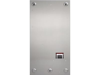 Aunt Flow Model O Stainless Steel Tampon and Pad Dispenser, Steel/White (AF-DISP-OWMS-1)