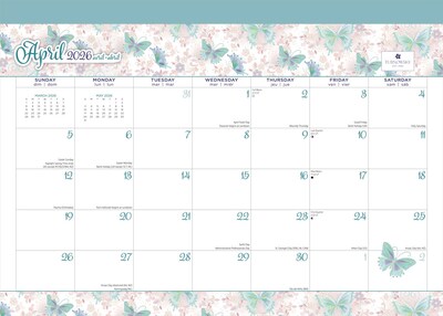 2025-2026 Plato House of Turnowsky 14" x 10" Academic Monthly Desk Pad Calendar  (9798330700042)