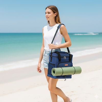 Dukap Dash Polyester Lunch Bag, Blue (CDKDAS16BLU)