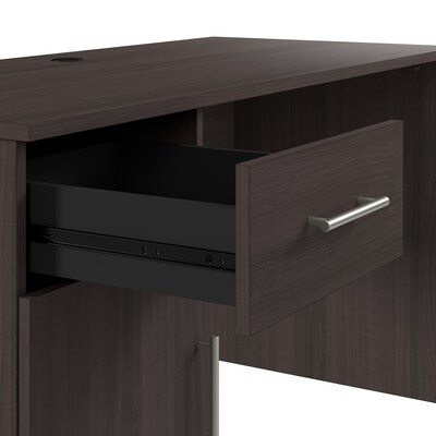 Bush Furniture Somerset 54"W Office Desk with Drawer and Storage Cabinet, Storm Gray (WC81554)