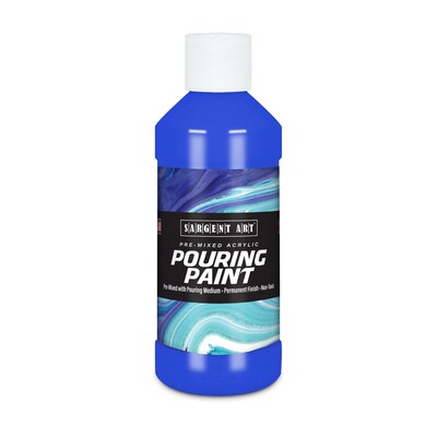 Sargent Art  Acrylic Pouring Paint, Ultramarine Blue, 8 oz., Pack of 3 (SAR268450-3)