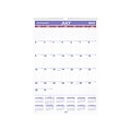 2023-2024 AT-A-GLANCE 15.5 x 22.81 Academic Monthly Wall Calendar, White/Purple/Red (AY3-28-24)