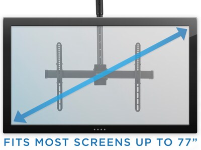 Mount-It! Adjustable Heavy Duty Dual TV Ceiling Mount For 32" - 77" Screens (MI-510)