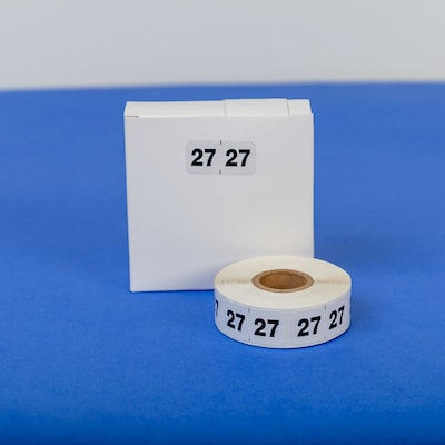 Medical Arts Press Smead Compatible 2027 Year Label, 3/4" x 1-1/2", White, 500/Roll