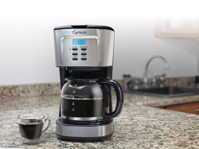 Capresso 12-Cups Automatic Drip Coffee Maker, Silver (416.05)