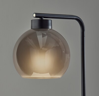 Adesso Atticus Incandescent Table Lamp, 20"H, Black (3897-01)