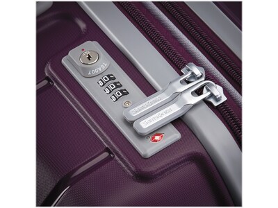 Samsonite Freeform 21.25" Hardside Carry-On Suitcase, 4-Wheeled Spinner, TSA Checkpoint Friendly, Amethyst Purple (78255-B170)