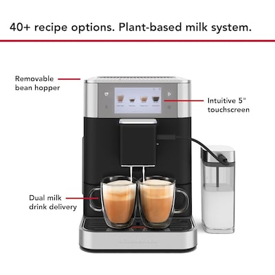 KitchenAid KF8 Pump/Automatic Espresso Machine, Cast Iron Black (KES8558BK)