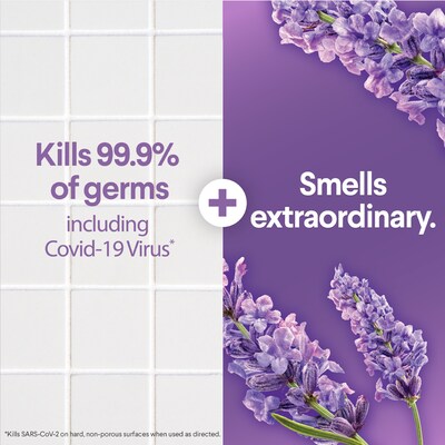 Clorox Scentiva Disinfecting Wipes, Tuscan Lavender & Jasmine Scent, 75 Wipes/Container (60040)