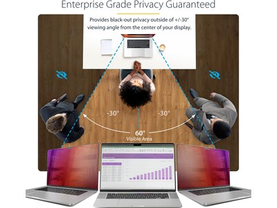 StarTech Anti-Glare Privacy Filter/Protector for 16" MacBook Pro 21/23 Screen (162MG-PRIVACY-SCREEN)