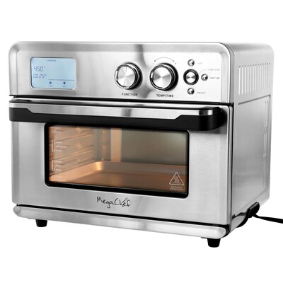 MegaChef Multi-Function 25 Liter Toaster Oven, Silver (935119480M)