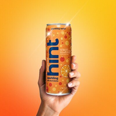 Hint Tangerine Sparkling Water with Electrolytes, 12 fl. oz., 12 Cans/Carton (HINT-TANGCAN-E)