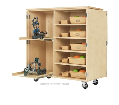 Diversified Woodcrafts Robotics Storage Cabinet, 50 x 24, Light Hardwood (XP-5024M)