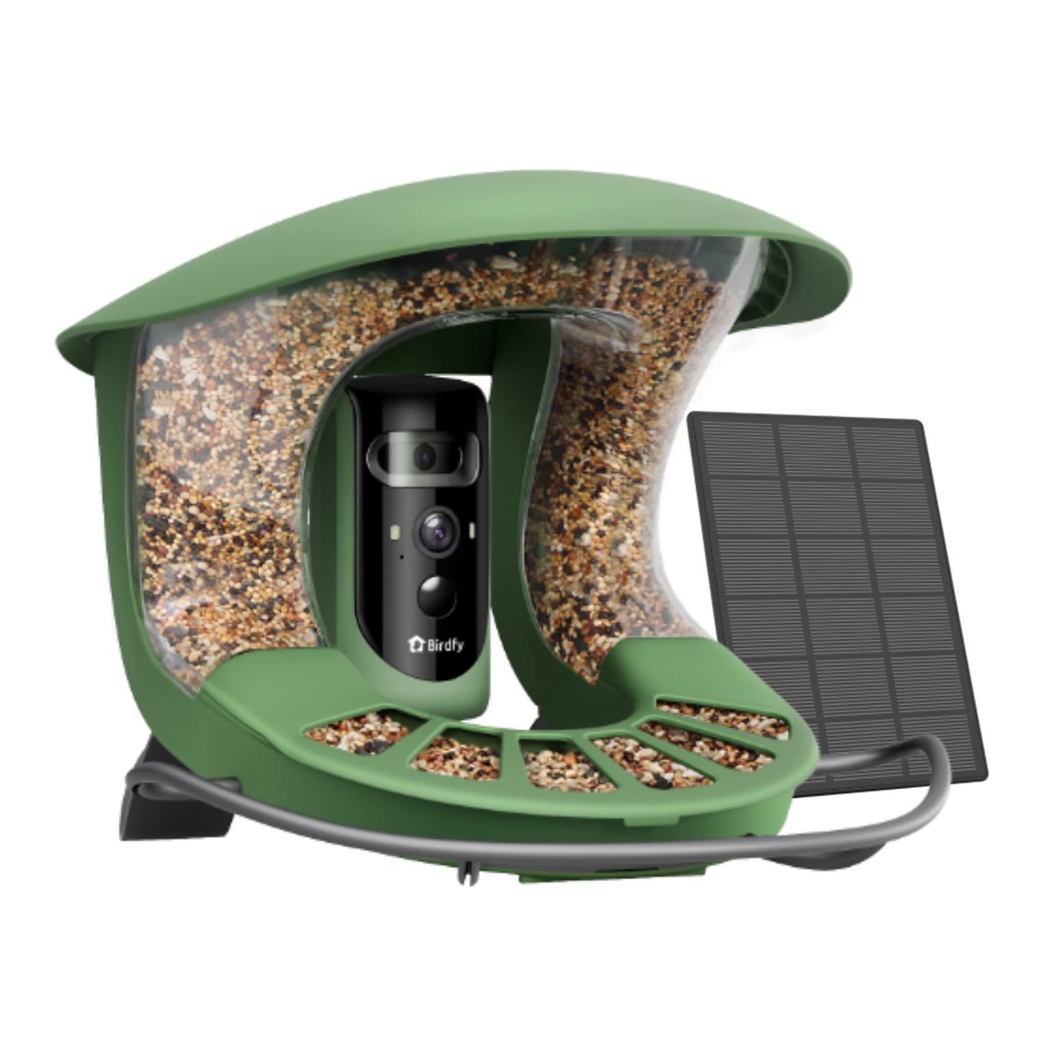Birdfy Feeder 2 Pro with Dual-Lens Camera, Solar Panel and Free AI Lifetime Subscription, Green (EPPAMBNI8612100)