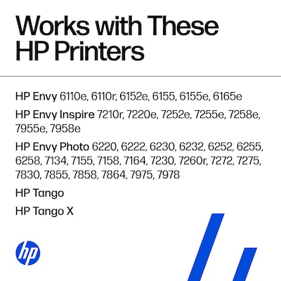 HP 64 Black/Tri-Color Standard Yield Ink Cartridge, 2/Pack (X4D92AN#140)