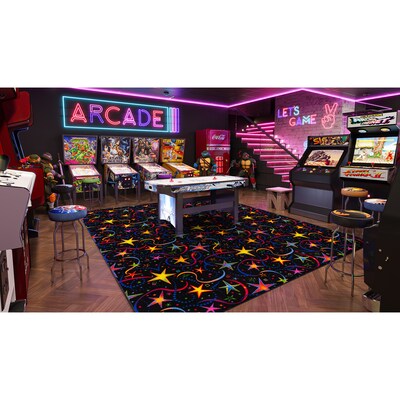 Joy Carpets Have A Blast Nylon 6' x 6' Machine Tufted Rug, Fluorescent (469P)
