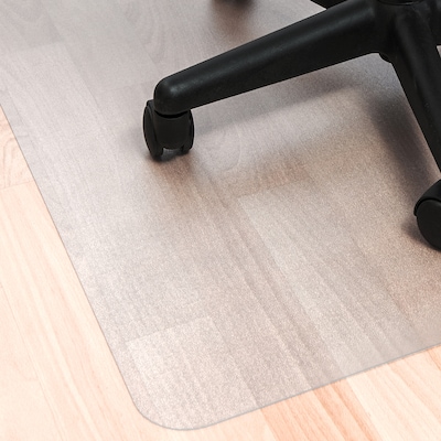 Floortex Ecotex BioPlus Hard Floor Chair Mat, 45" x 53", Clear Bio Based Polycarbonate (NRCMFLBS0003)