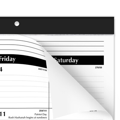 2026-2027 AT-A-GLANCE 21.75 x 17 Academic Monthly Desk Pad Calendar, White/Blue (SKLPAY-32-27)
