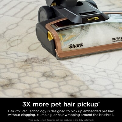 Shark CarpetXpert HairPro Pet with StainStriker Upright Vacuum, Bagless, Gray (EX301)