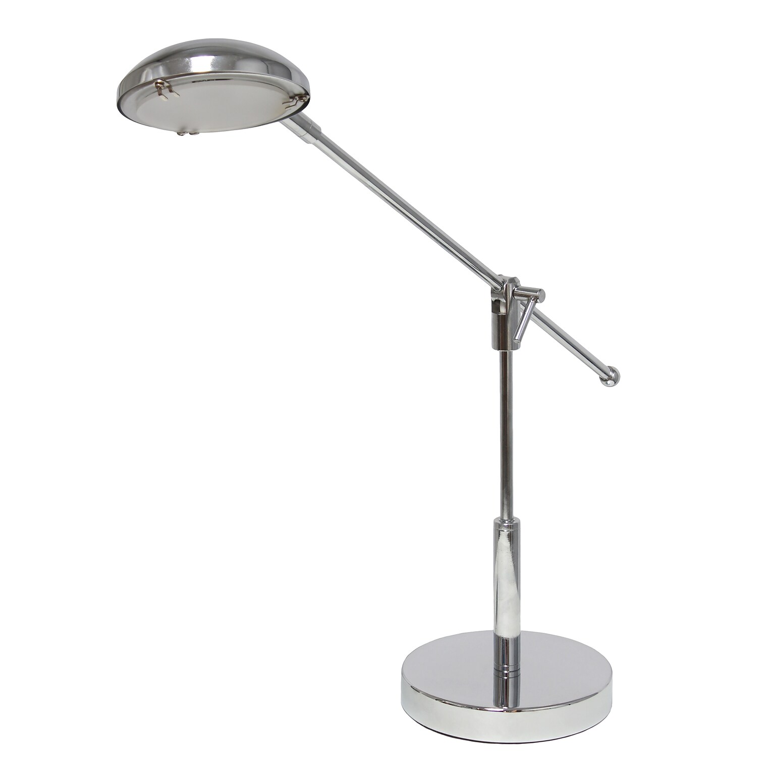 Creekwood Home Sleek Essentials 21 Pivot Arm Modern LED Desk Lamp,Chrome (CWD-1011-CH)