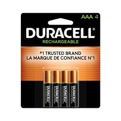 Duracell AAA NiMH Battery, 4/Pack (DX2400B4N001)