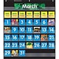 Scholastic Teaching Resources Monthly Calendar Pocket Chart with Cards, Black, Ages 5-10 (SC-583866)