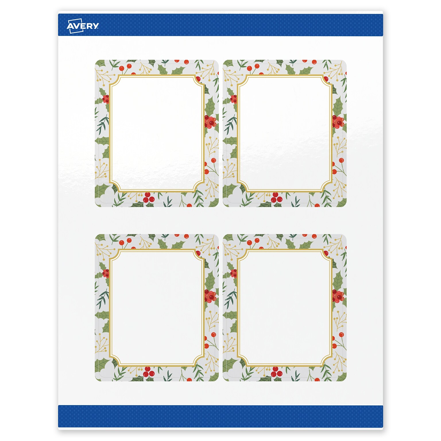 Avery Rectangle Multipurpose Labels, 4 x 3-1/3, White, 40/Pack (19479370451)