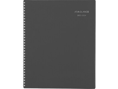 2023-2024 AT-A-GLANCE DayMinder 9.13 x 11 Academic Monthly Planner, Charcoal (AYC470-45-24)