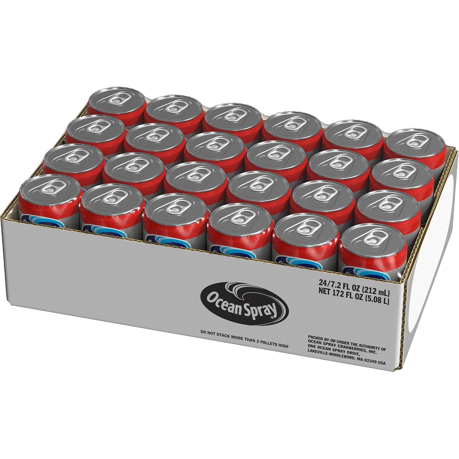 Ocean Spray Cranberry Juice Cocktail, 7.2 oz., 24 Cans/Carton (2006)