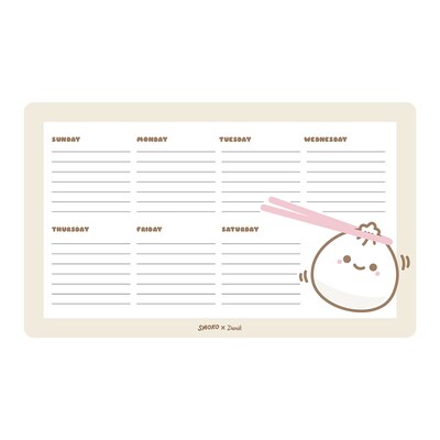 Denik Lil B Dumpling Notepad, 10 x 6, Multicolor, 52 Sheets/Pad (DP1887)