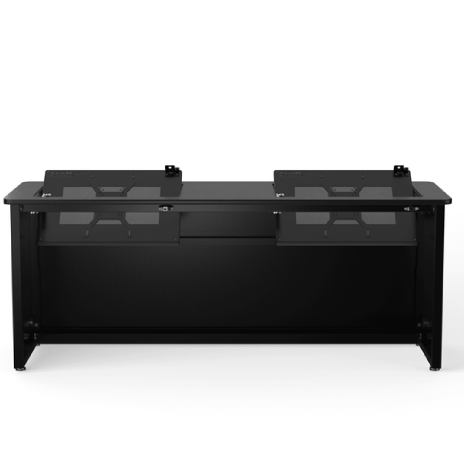 VersaDesk Enclosed Revolution 72W Computer Desk, Black (RSD7224-BB)
