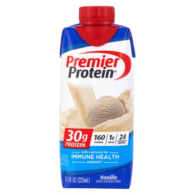 Premier Protein Vanilla Protein Shake, 11 oz., 15/Pack (220-02614)