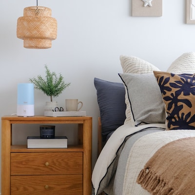 Crane Ultrasonic Warm Mist Tower Humidifier 0.5-Gallon, White (EE-5200)