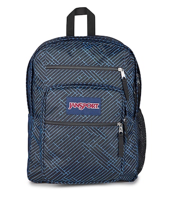 JanSport Big Student Laptop Compatible Backpack, Large, Blue Stripes (JS0A47JKA0E)