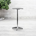 Flash Furniture Mellie Round Aluminum Indoor-Outdoor Bar Height Flip-Up Table (TLH059A)
