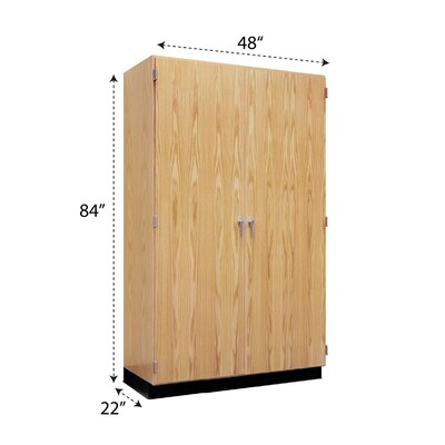 Diversified Woodcrafts 84 Storage Cabinet with 6-Shelves, Oak (353-4822K)