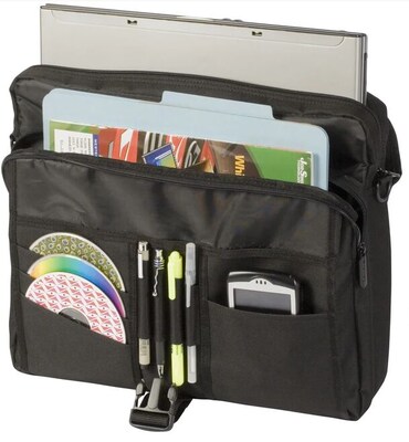 Targus Polyester Messenger Bag, Black (TCM004US)