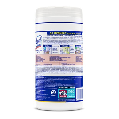 Lysol Disinfecting Wipes, Lemon and Lime Blossom, 80/Box (1920077182)
