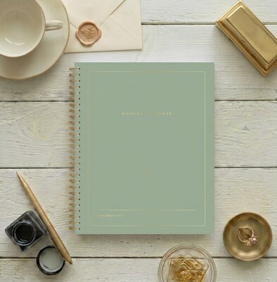 2027 Blue Sky Sincerely Jules 8" x 10" Monthly Planner, Sage (164249)