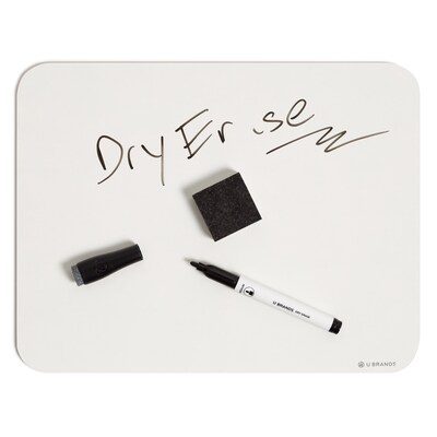 U Brands Dry-Erase Whiteboard, 12 x 9, 6/Pack (3135U00-01)